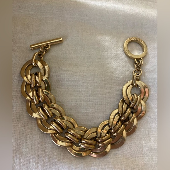 C Wonder Chunky Chain Statement Bracelet Toggle Clasp‎ - Picture 1 of 8
